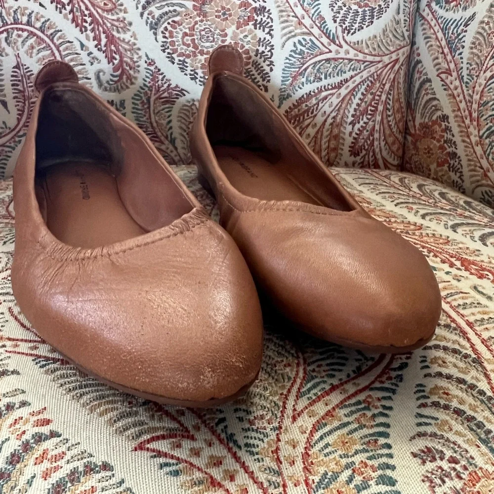 Lucky Brand Leather Ballet Flats in Brown 🤎 - Picture 3 of 5